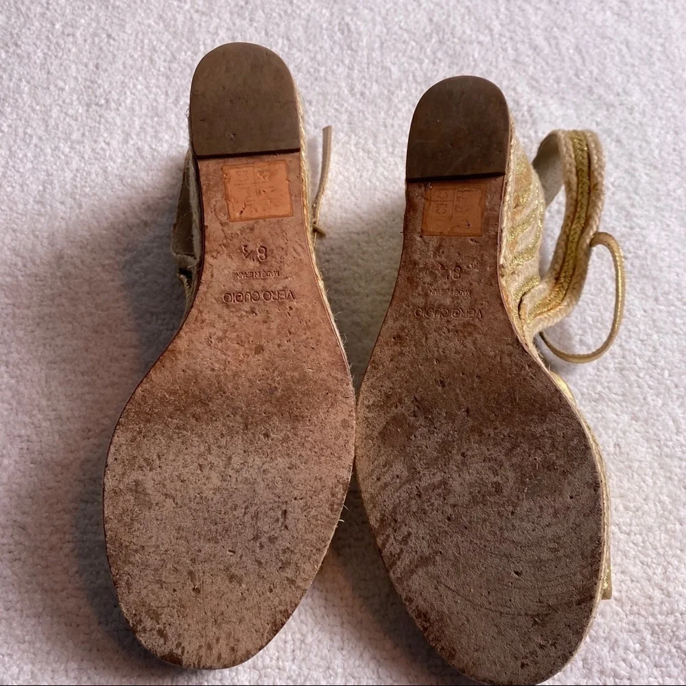 Kate spade leather wedges size 8.5